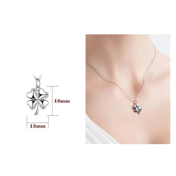 B331．四葉草吊墜項鏈 防過敏韓版銀飾吊飾吊墜吊墬 首飾飾品配件 女飾品 水鑽耳飾耳釘耳環 情人告白閨密死黨-細節圖2