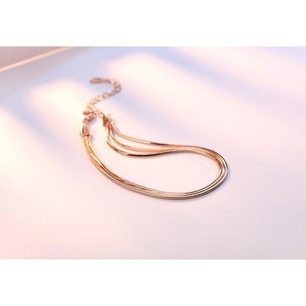 B193．三線手鏈手鐲手環手鍊手飾 韓版銀飾 抗過敏防過敏首飾飾品配件 精緻質感送禮自用 情人節告白情侶閨蜜好友師生-細節圖4