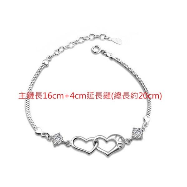 B245．心依手鏈 手環 手鍊 手飾 韓版銀飾 抗過敏防過敏首飾飾品配件 精緻質感飾品-細節圖2