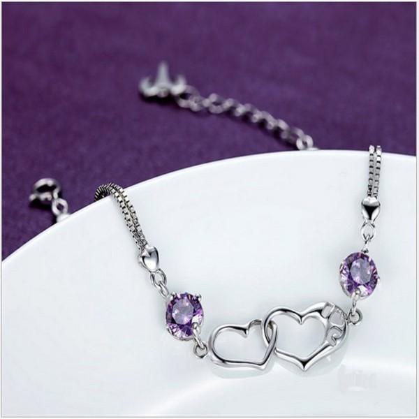 B245．心依手鏈 手環 手鍊 手飾 韓版銀飾 抗過敏防過敏首飾飾品配件 精緻質感飾品-細節圖5