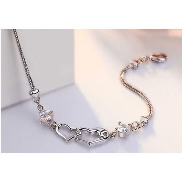 B245．心依手鏈 手環 手鍊 手飾 韓版銀飾 抗過敏防過敏首飾飾品配件 精緻質感飾品-細節圖6