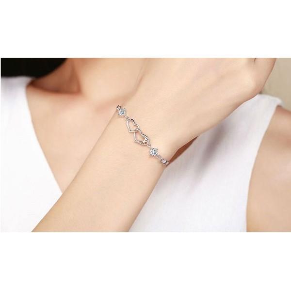 B245．心依手鏈 手環 手鍊 手飾 韓版銀飾 抗過敏防過敏首飾飾品配件 精緻質感飾品-細節圖8