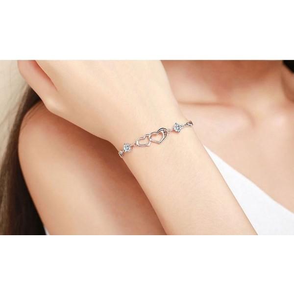 B245．心依手鏈 手環 手鍊 手飾 韓版銀飾 抗過敏防過敏首飾飾品配件 精緻質感飾品-細節圖9