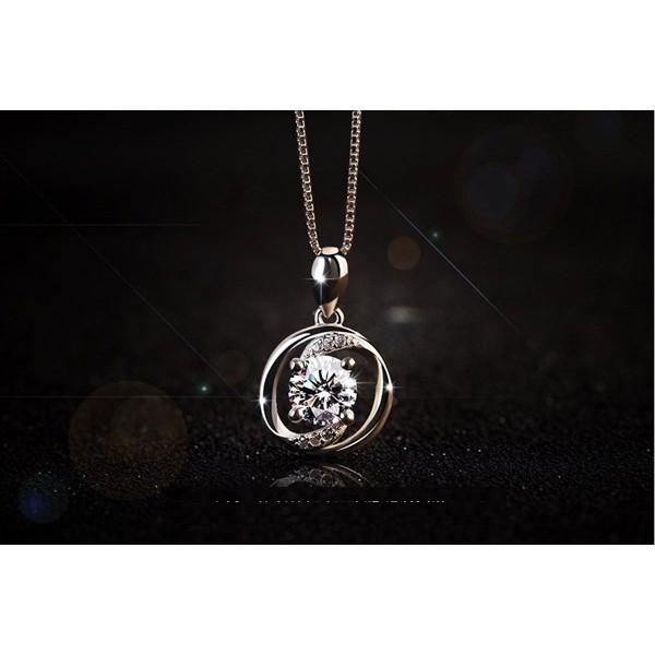 B372．唯愛吊墜項鏈 防過敏韓版銀飾吊飾吊墜吊墬 首飾飾品配件 女飾品 水鑽耳飾耳釘耳環 情人告白閨密-細節圖6