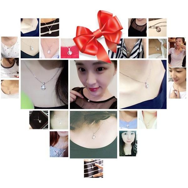 B372．唯愛吊墜項鏈 防過敏韓版銀飾吊飾吊墜吊墬 首飾飾品配件 女飾品 水鑽耳飾耳釘耳環 情人告白閨密-細節圖8