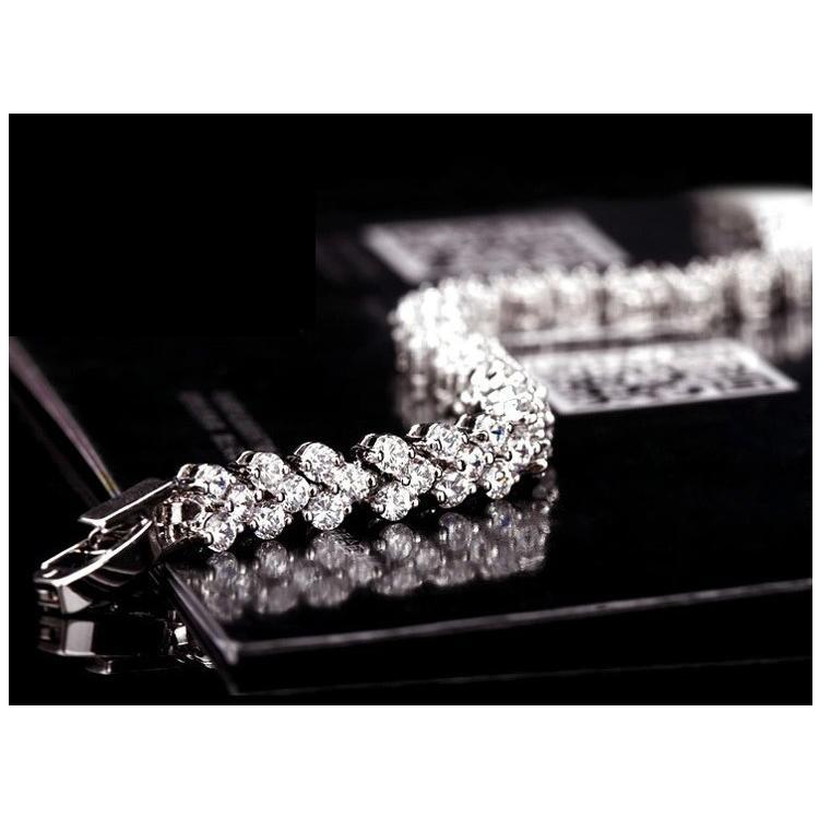 B096．鋯石心形手鏈 韓版銀飾 防過敏 抗過敏首飾配件飾品 女飾品 水鑽 手環 手鏈 手飾 銀手鐲 情人節情侶 送禮物-細節圖4