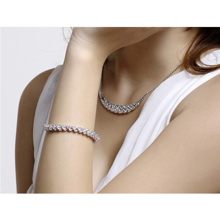 B096．鋯石心形手鏈 韓版銀飾 防過敏 抗過敏首飾配件飾品 女飾品 水鑽 手環 手鏈 手飾 銀手鐲 情人節情侶 送禮物-細節圖6