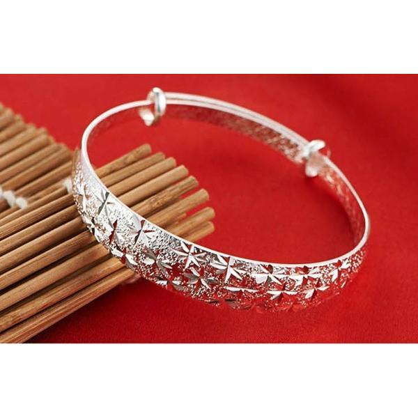 B231．滿天星手環手鍊 韓版銀飾 抗過敏防過敏 首飾配件飾品 女飾品 水鑽 手環 情人節情侶 送禮物 可碰水不生鏽-細節圖2