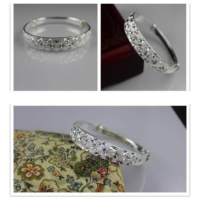 B231．滿天星手環手鍊 韓版銀飾 抗過敏防過敏 首飾配件飾品 女飾品 水鑽 手環 情人節情侶 送禮物 可碰水不生鏽-細節圖5