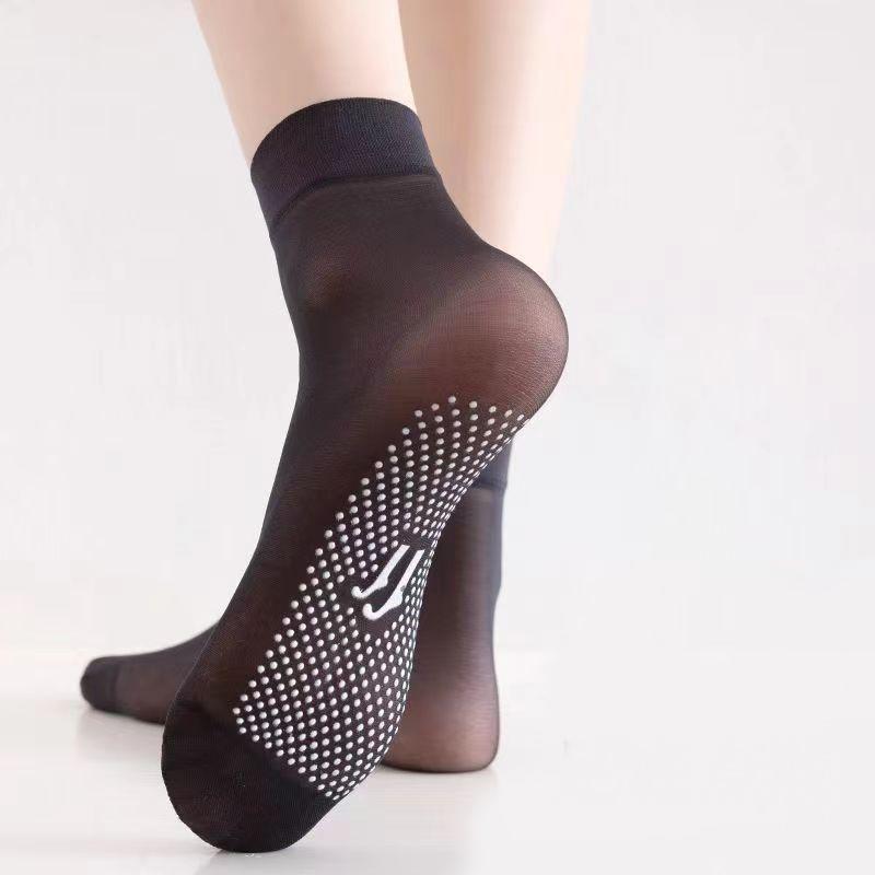 J32 日系女絲襪 超薄款點膠防滑絲襪 防滑絲襪 短襪 防勾絲水晶襪 女襪 襪子 絲襪 打底襪-細節圖3