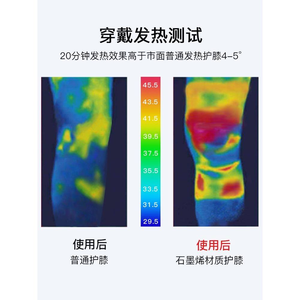 日本石墨烯恆溫保暖護膝 石墨烯發熱護膝 護膝 薄款護膝 秋冬防寒暖 護腿 舞蹈 運動 老寒腿 秋冬防寒 登山 瑜珈保護-細節圖2