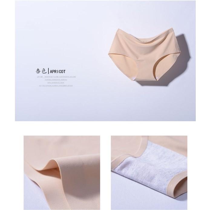 大碼加大碼 涼感無縫冰絲內褲三角褲  一片式冰絲無痕中腰內褲 吸濕透氣性感三角褲 防走光安全褲打底褲 #涼感內褲-細節圖7