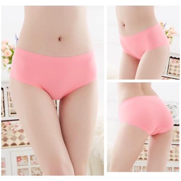 大碼加大碼 涼感無縫冰絲內褲三角褲  一片式冰絲無痕中腰內褲 吸濕透氣性感三角褲 防走光安全褲打底褲 #涼感內褲-細節圖9