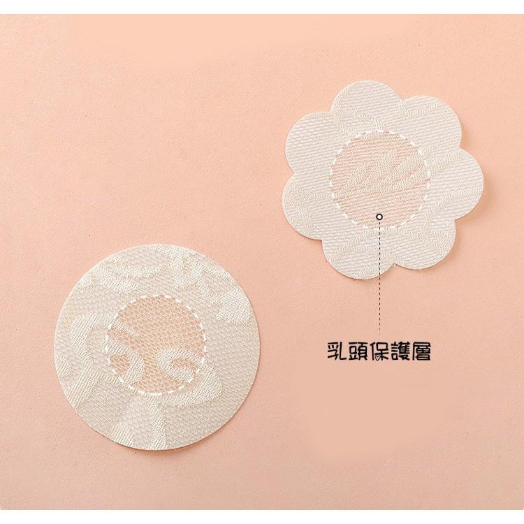 [5對裝] 蕾絲一次性乳貼 胸貼 超薄防凸點 乳頭貼 乳暈貼 乳貼 無紡布 不過敏防走光乳貼 防凸點乳頭貼-細節圖5
