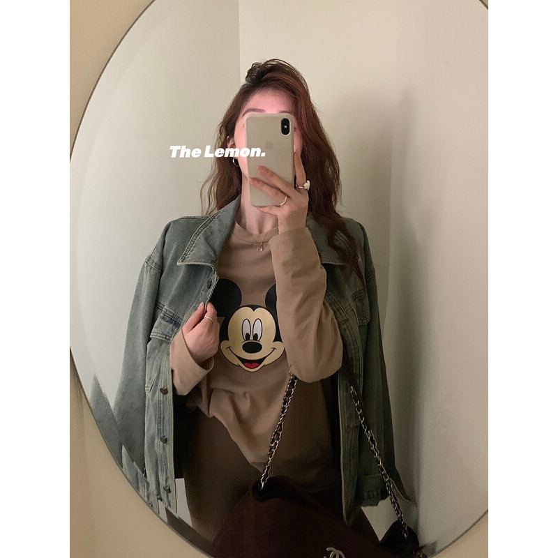 S439✨現貨/超高質感！怒推！美式復古oversize風/水洗/做舊/氣質/牛仔外套/丹寧/牛仔/檸檬家/百搭/寬鬆-細節圖7