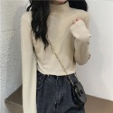 T219✨韓系/基本款磨毛內搭/高領上衣/半高領/內搭/保暖/內搭上衣/長袖T袖/高領內搭/打底上衣/打底衫/打底-規格圖8