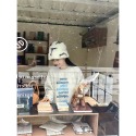 V476✨現貨/美式/特色款/字母/大學踢/大學T/OOTD/衛衣/長袖上衣/INS/撞色/慵懶風/復古/棉質/學院風-規格圖9