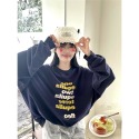 V476✨現貨/美式/特色款/字母/大學踢/大學T/OOTD/衛衣/長袖上衣/INS/撞色/慵懶風/復古/棉質/學院風-規格圖9