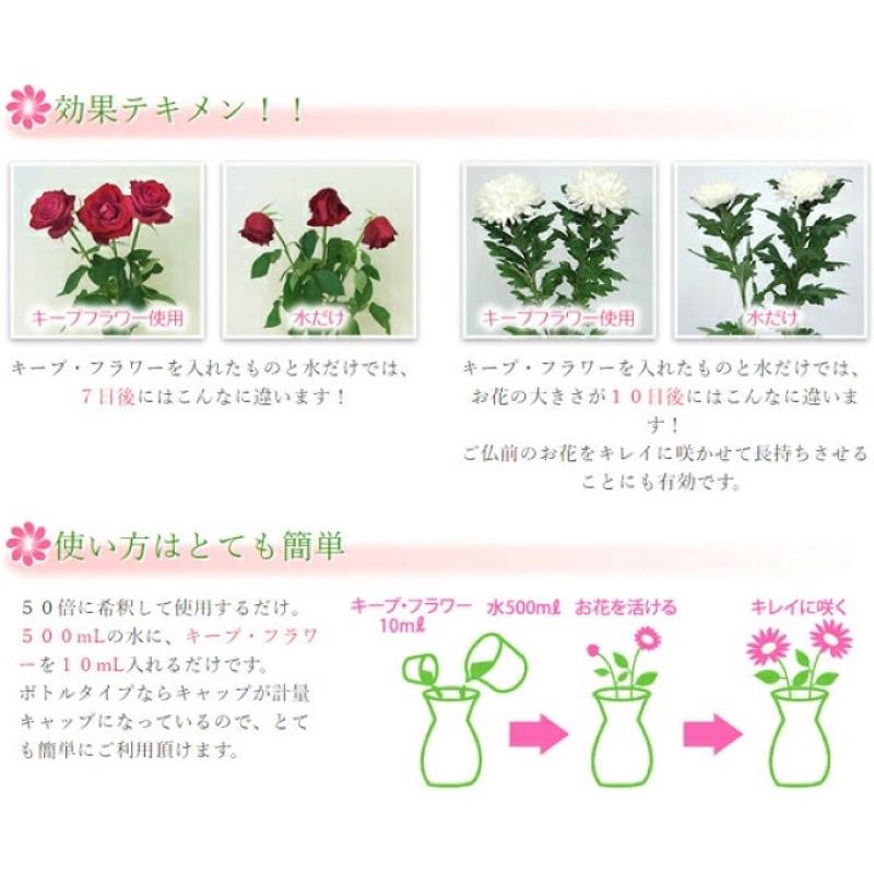 日本最暢銷品牌 Keep Flower 日本精糖 鮮花切花保鮮劑 10ml/包 買5發6-細節圖2