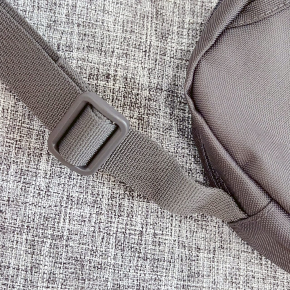 ❤️叮叮百貨❤️全新 MUJI無印良品 撥水加工附背面口袋肩背包-墨灰-細節圖3