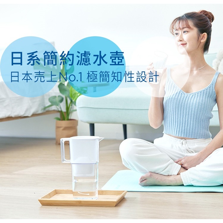 ❤️叮叮百貨❤️全新 Brita日系簡約MXPRO濾水壺-白色2.2L(一壺一芯)-細節圖4