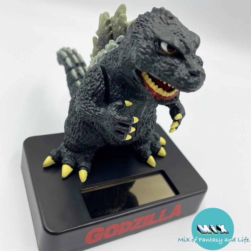 日本正版 Godzilla 哥吉拉太陽能搖擺公仔-細節圖5