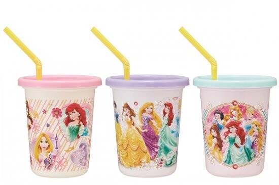 ∞ MiX ∞ 日本製造 Skater 吸管水杯 三入 吸管杯 防漏杯 兒童水杯 訓練杯 學習杯 角落生物 迪士尼 正版-細節圖3