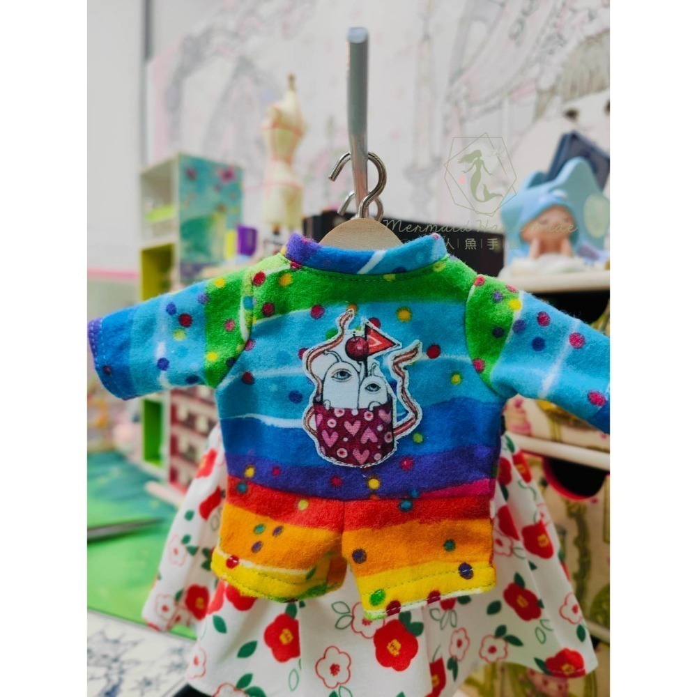 布偶貓喵喵的連身衣~彩虹#higuchiyuko  #樋口裕子 #ひとつめちゃん-細節圖2