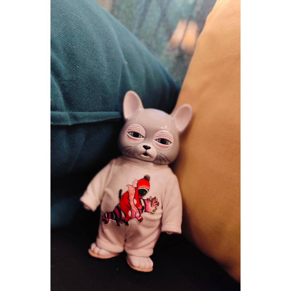 布偶貓喵喵的連身衣~白色3#higuchiyuko  #樋口裕子 #ひとつめちゃん-細節圖3