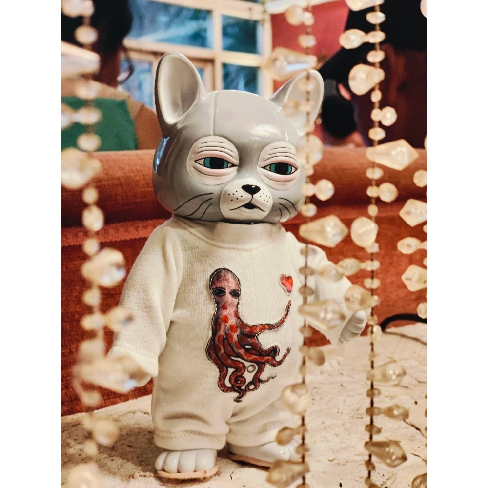 布偶貓喵喵的連身衣~白色2#higuchiyuko  #樋口裕子 #ひとつめちゃん-細節圖5