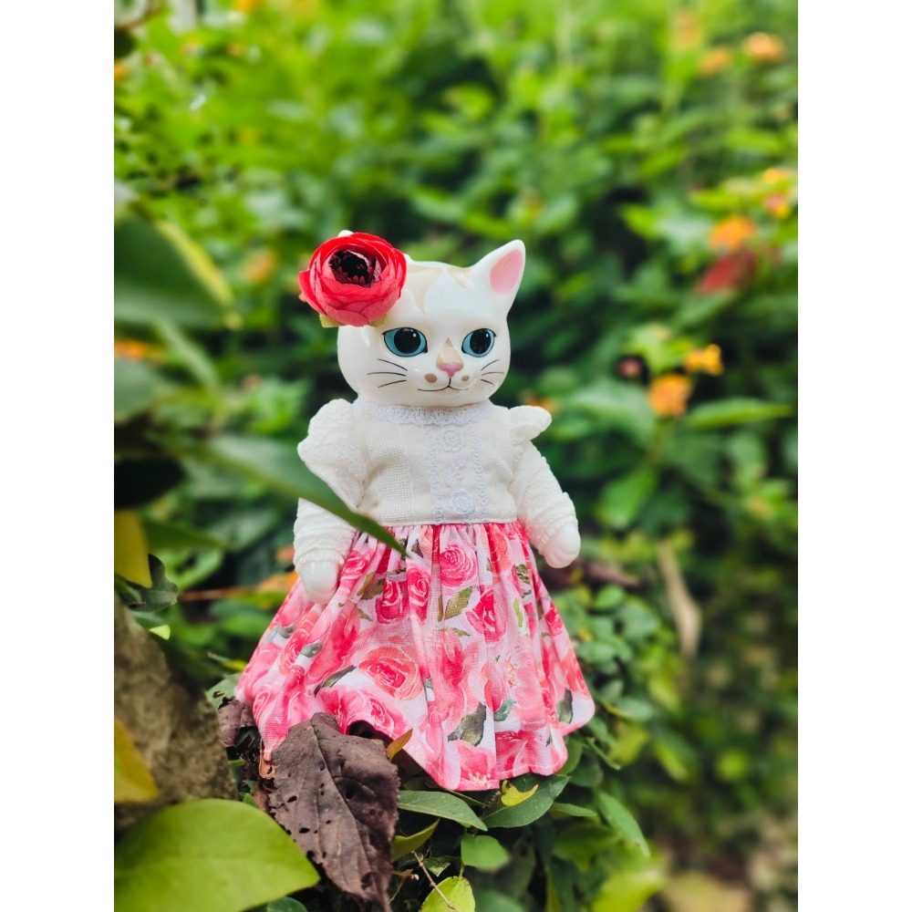 小春的玫瑰洋裝和雙面披肩 #higuchiyuko  #樋口裕子 #ひとつめちゃん-細節圖3