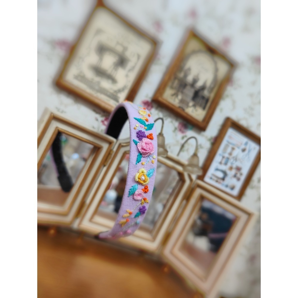 Blythe 小布的刺繡髮箍-細節圖2