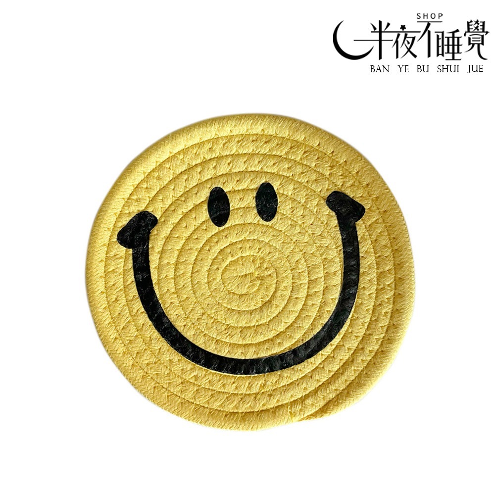 【smile系列】微笑織編杯墊   小｜大  ｜ 隔熱墊   杯墊｜餐墊｜造型杯墊｜ 微笑｜笑臉｜拍照小物-規格圖8