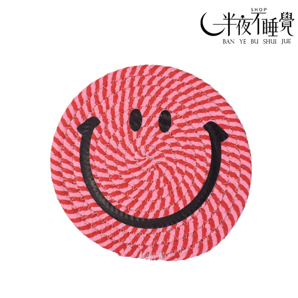 【smile系列】微笑織編杯墊   小｜大  ｜ 隔熱墊   杯墊｜餐墊｜造型杯墊｜ 微笑｜笑臉｜拍照小物-規格圖8