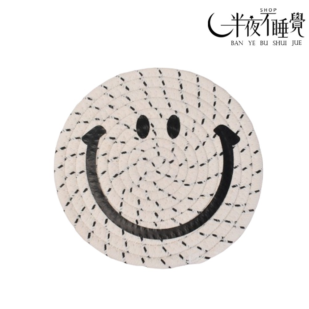 【smile系列】微笑織編杯墊   小｜大  ｜ 隔熱墊   杯墊｜餐墊｜造型杯墊｜ 微笑｜笑臉｜拍照小物-規格圖8