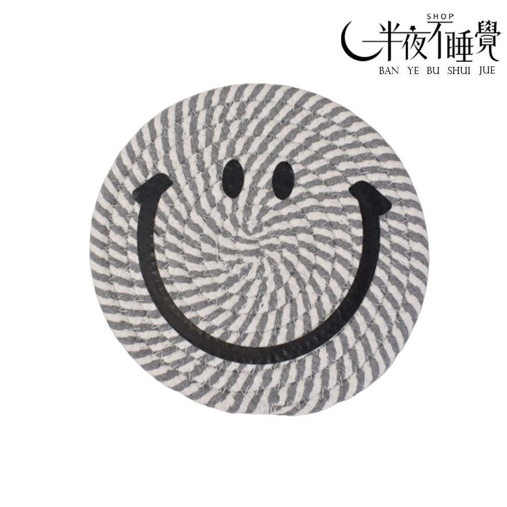 【smile系列】微笑織編杯墊   小｜大  ｜ 隔熱墊   杯墊｜餐墊｜造型杯墊｜ 微笑｜笑臉｜拍照小物-規格圖8