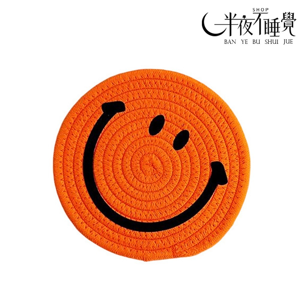 【smile系列】微笑織編杯墊   小｜大  ｜ 隔熱墊   杯墊｜餐墊｜造型杯墊｜ 微笑｜笑臉｜拍照小物-規格圖8