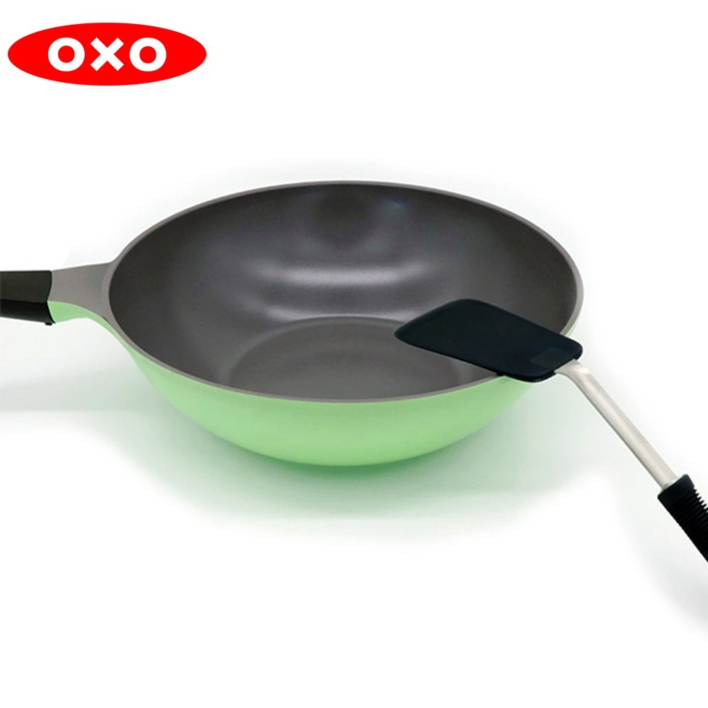 OXO 好好握彈性矽膠鍋鏟  巴西里｜ 野莓｜黑芝麻【01012003】-細節圖4