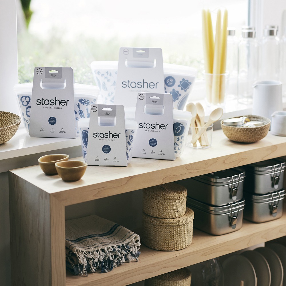 Stasher 碗形矽膠密封袋-S-雲霧白 可站立 可微波 可加熱 收納袋 原廠公司貨【ST0107001A】-細節圖2