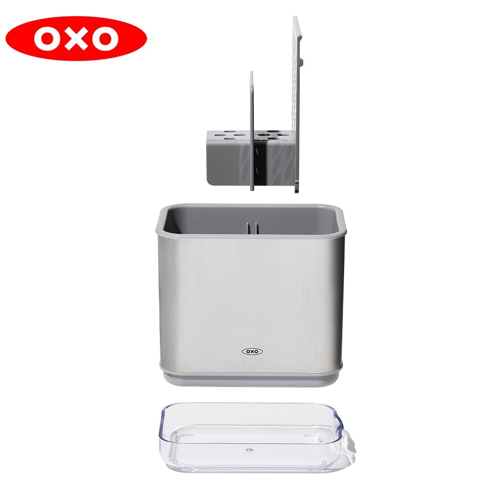 OXO 直立式收納置物架 - 不鏽鋼   廚房收納 置物架 瀝水架  原廠公司貨 【OX0109013A】-細節圖6