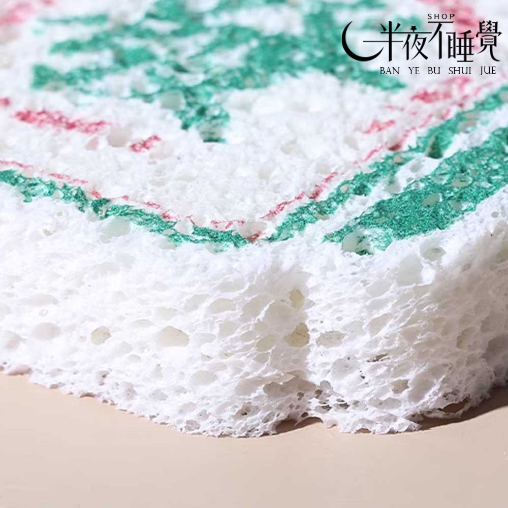 【半夜不睡覺】國潮壓縮木槳棉  海綿｜廚房小物｜不傷鍋｜遇水則發｜趣味海棉｜洗碗海綿【K00109】-細節圖7