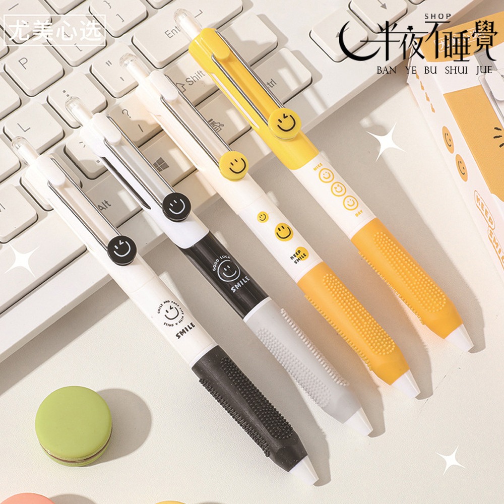 【smale 系列】 ◡̈ 保持微笑中性筆0.5mm ｜按壓筆｜中性筆｜文具 【K00112】-細節圖3