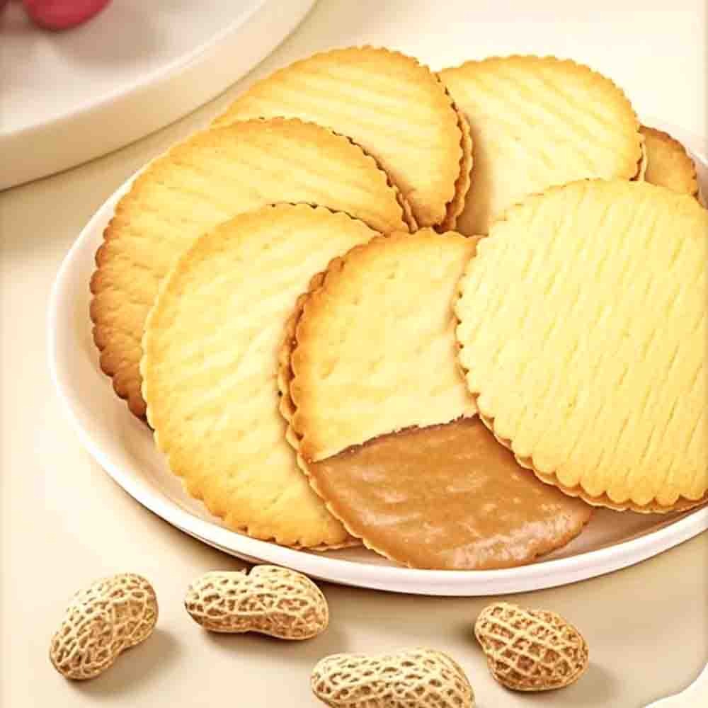 【半夜零食區】KING LOVE  馬鈴薯花生夾心薄餅 40片/盒-細節圖6