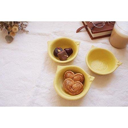 ｜隱隱選物｜【現貨】益子燒 吉澤窯/職人手作 黃色小鳥小碗/缽-細節圖7