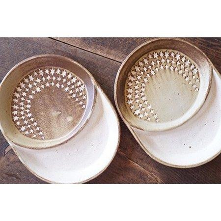 ｜隱隱選物｜【現貨】益子燒 吉澤窯/職人手作 月夜分隔餐盤/器皿-細節圖5