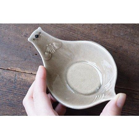 ｜隱隱選物｜【現貨】益子燒 吉澤窯/職人手作 海獺飯匙盤/小豆皿/器皿-細節圖2