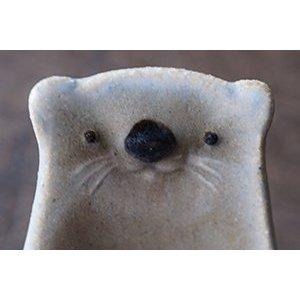 ｜隱隱選物｜【現貨】益子燒 吉澤窯/職人手作 海獺飯匙盤/小豆皿/器皿-細節圖5