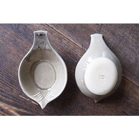 ｜隱隱選物｜【現貨】益子燒 吉澤窯/職人手作 海獺飯匙盤/小豆皿/器皿-細節圖8