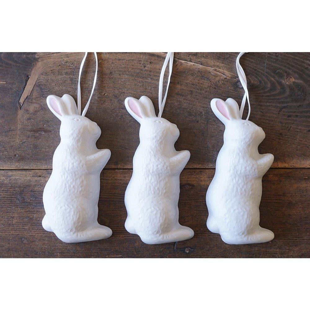 ｜隱隱選物｜【現貨】益子燒 吉澤窯/職人手作 可展示乾燥花壁掛兔兔花器-細節圖6