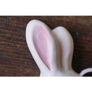 ｜隱隱選物｜【現貨】益子燒 吉澤窯/職人手作 可展示乾燥花壁掛兔兔花器-細節圖7